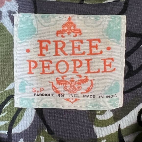 Free People beaded purple floral baby doll dress size small S B136 - Picture 4 of 6